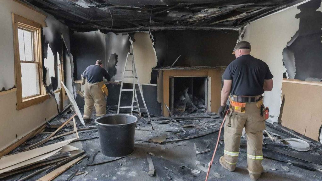 damage assessment after a fire