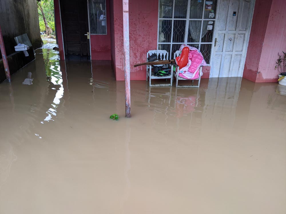 interior of AZ flooded home